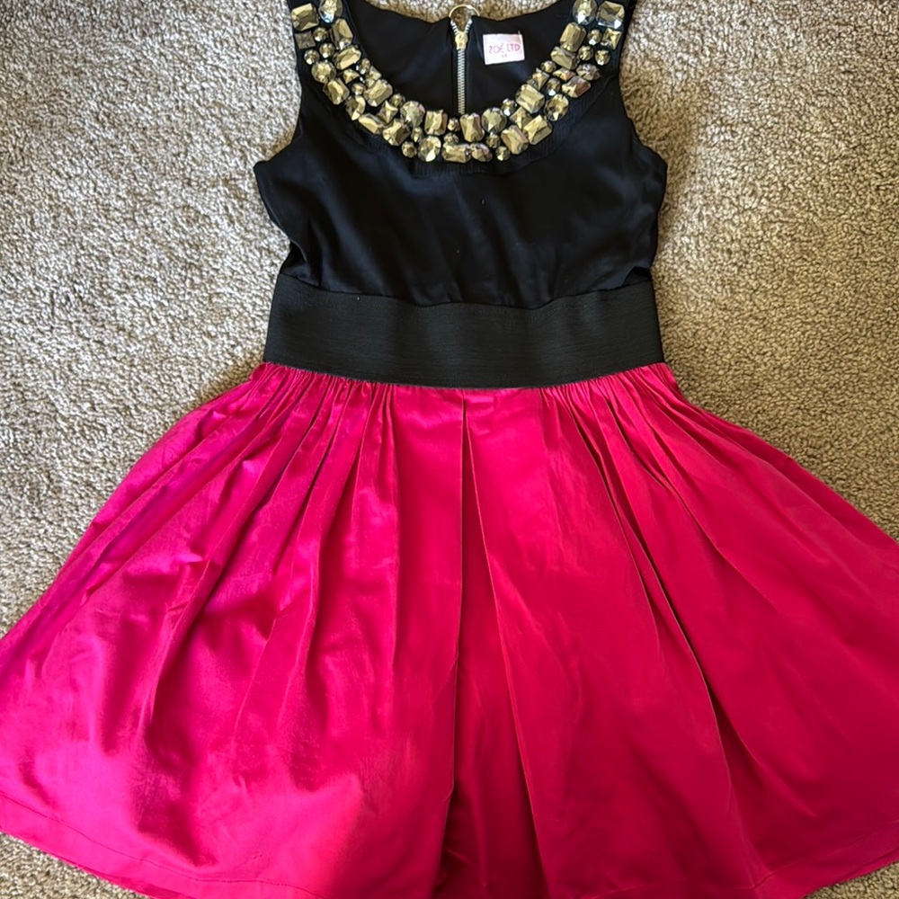Zoe Ltd Black Dress with Silver Embellishments
